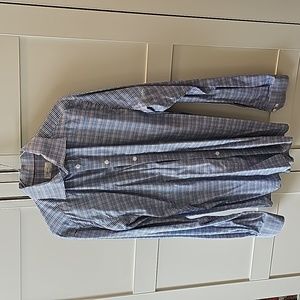 Pristine Eton checked shirt, 17 /EU 43